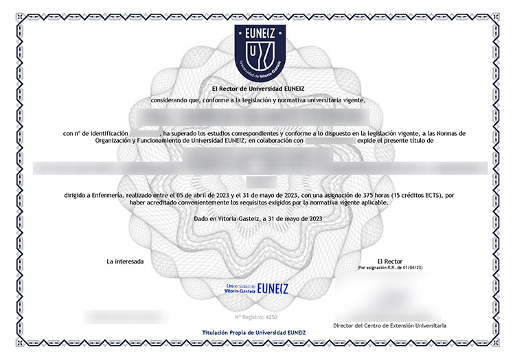 Diploma EUNEIZ