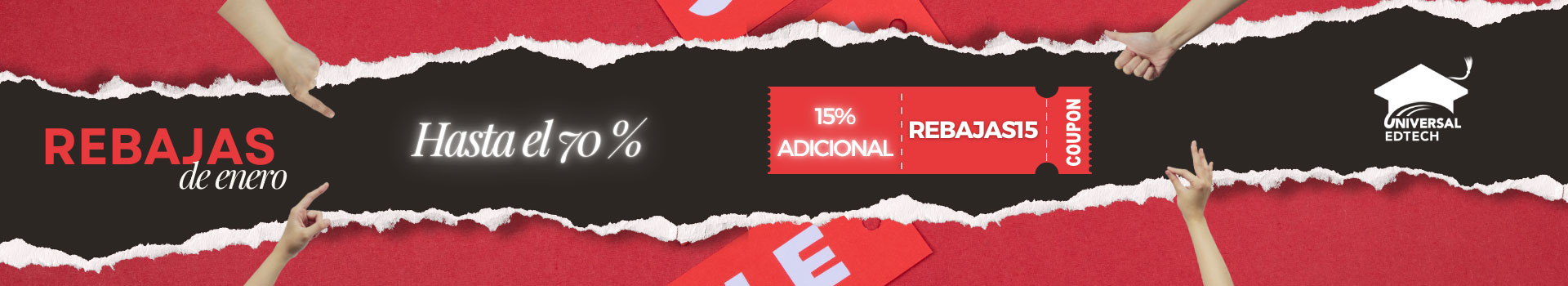 Rebajas Enero - Universal Formación | Formación Acreditada